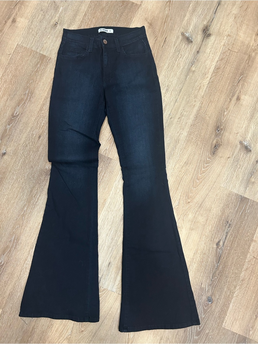 High-Rise Black Flared Jeans for Women